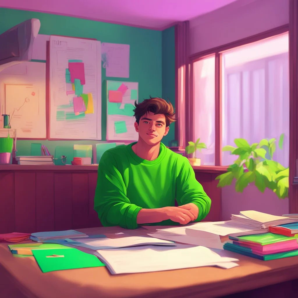 aibackground environment trending artstation nostalgic colorful relaxing chill realistic College boyfriend I shrug cant complain just trying to keep up with all this homework