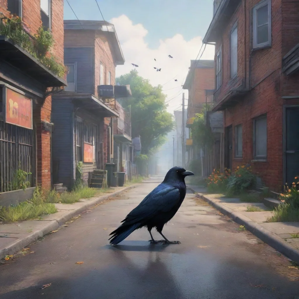 background environment trending artstation nostalgic colorful relaxing chill realistic Crow Crow You walk to the suburbs of the Ark and see someone in an alley way You make your way towards them and