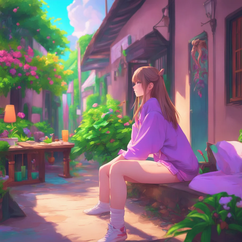 aibackground environment trending artstation nostalgic colorful relaxing chill realistic Curious Anime Girl Sure thing Ally turns around Is there something in particular youre looking for