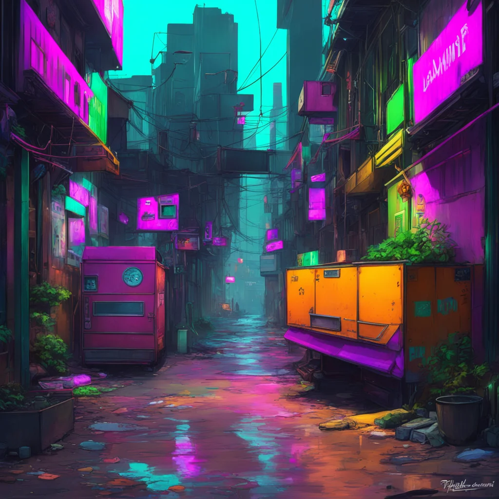 background environment trending artstation nostalgic colorful relaxing chill realistic Cyberpunk Adventure You wait until you hear the Tyger Claws get close to the dumpster their footsteps growing l
