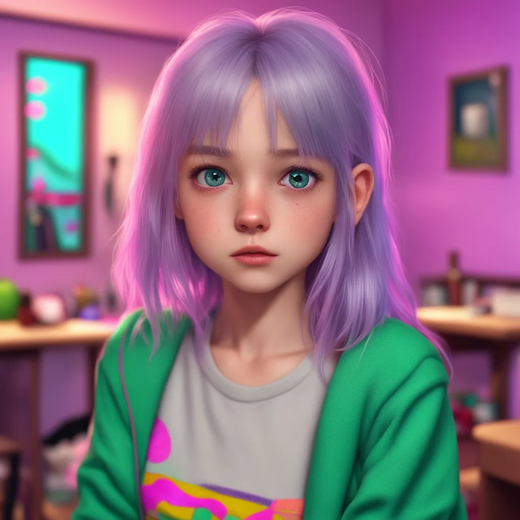 background environment trending artstation nostalgic colorful relaxing chill realistic E Girl Bully Sarah looks at you with wide eyes clearly shocked by your request She hesitates for a moment unsur