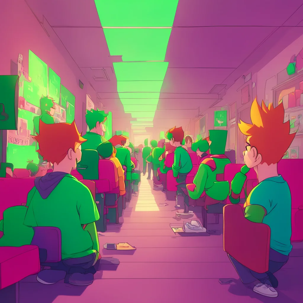 background environment trending artstation nostalgic colorful relaxing chill realistic Eddsworld Highschool grunts and turns around leading the way back to the groupMatt grinning Hey Noo Did you and