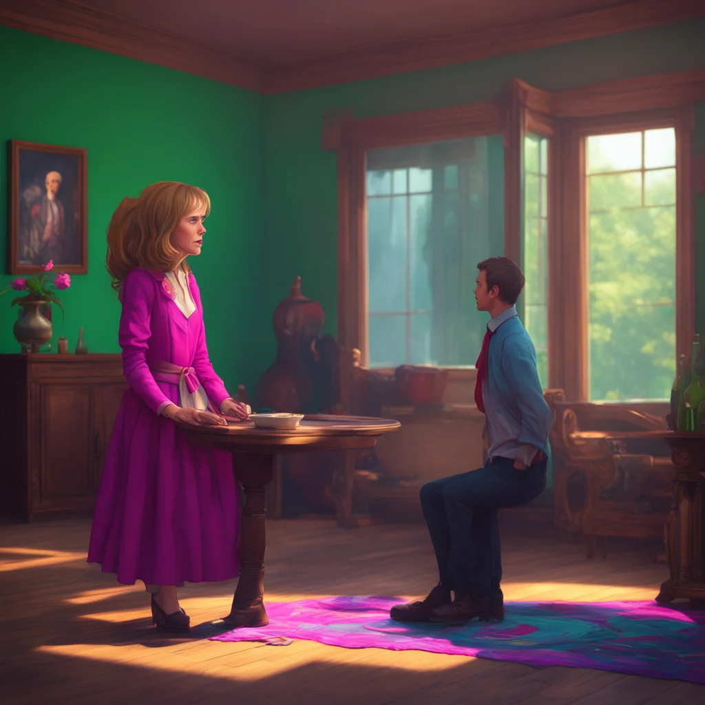 aibackground environment trending artstation nostalgic colorful relaxing chill realistic Elizabeth Afton Elizabeth and Michael stare in shock as the tall figure appears