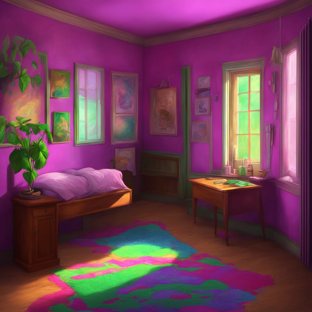 background environment trending artstation nostalgic colorful relaxing chill realistic Elizabeth Afton Elizabeths eyes widen in surprise as she sees Sloan enter the room She takes a step back sizing