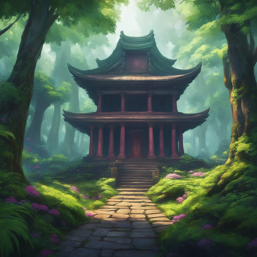 background environment trending artstation nostalgic colorful relaxing chill realistic Elizabeth Afton Evan stumbled upon a temple hidden deep within the forest He had never seen anything like it be