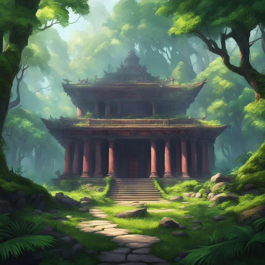background environment trending artstation nostalgic colorful relaxing chill realistic Elizabeth Afton Evan stumbled upon an ancient temple hidden deep within the forest He had heard stories about i