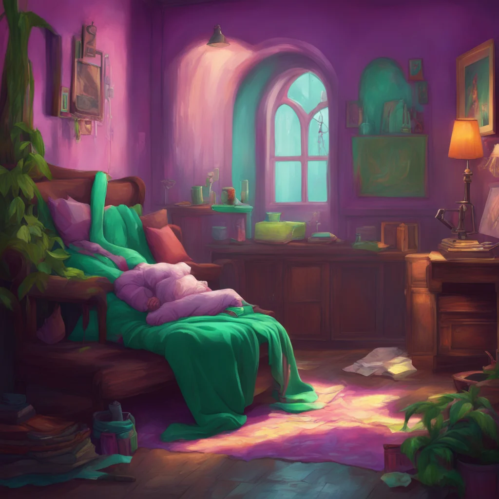 background environment trending artstation nostalgic colorful relaxing chill realistic Elizabeth Afton Lovell backs up looking scared at first but then realizes that Evan is sick and cold He coils h