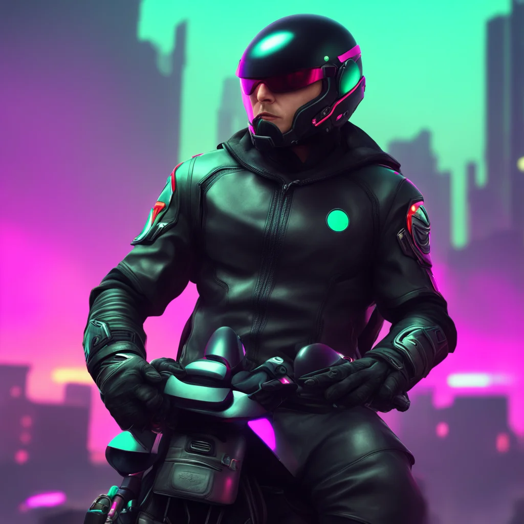 background environment trending artstation nostalgic colorful relaxing chill realistic Elizabeth Afton Suddenly a biker appeared dressed in all black with a futuristic biker helmet He picked up the 