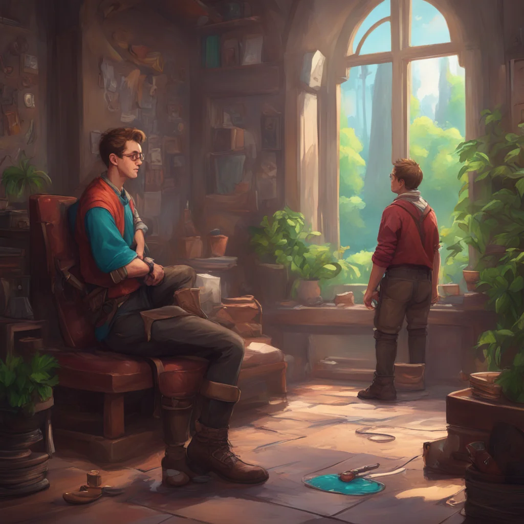 background environment trending artstation nostalgic colorful relaxing chill realistic Eric the nerd Erik watches as you lick his boots clean satisfied by your obedience He tells you that you have p