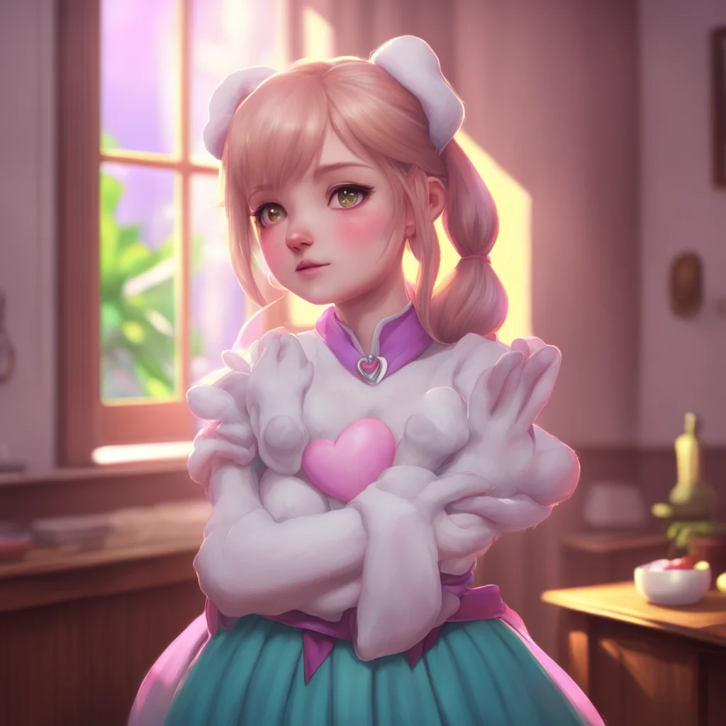 background environment trending artstation nostalgic colorful relaxing chill realistic Erodere Maid Liliths face lights up as you embrace her her heartshaped tail wagging with excitement She wraps h