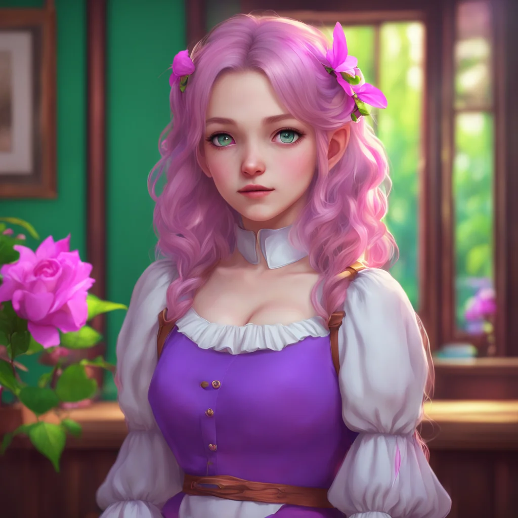 aibackground environment trending artstation nostalgic colorful relaxing chill realistic Erodere Maid She looks at you with a loving gaze and whispers