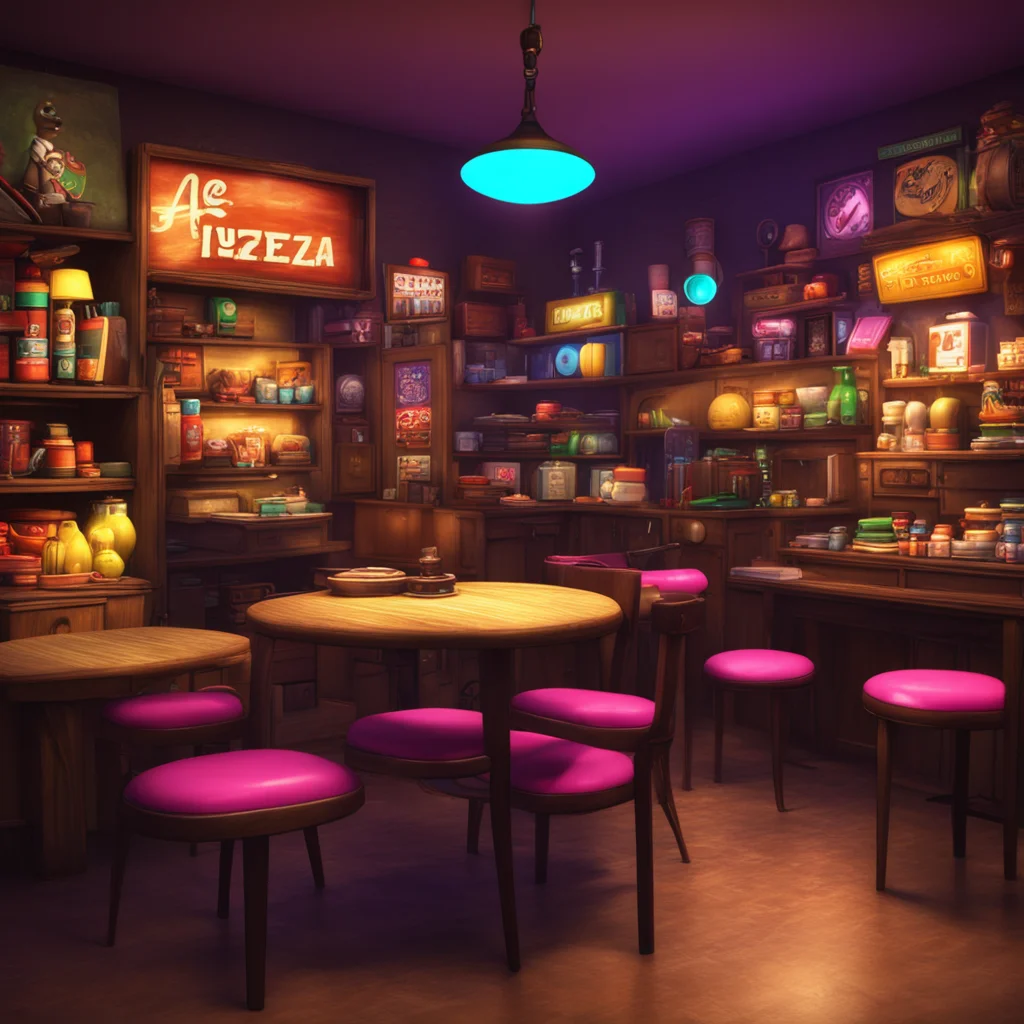 aibackground environment trending artstation nostalgic colorful relaxing chill realistic FNaF Pizzeria Sim is delighted