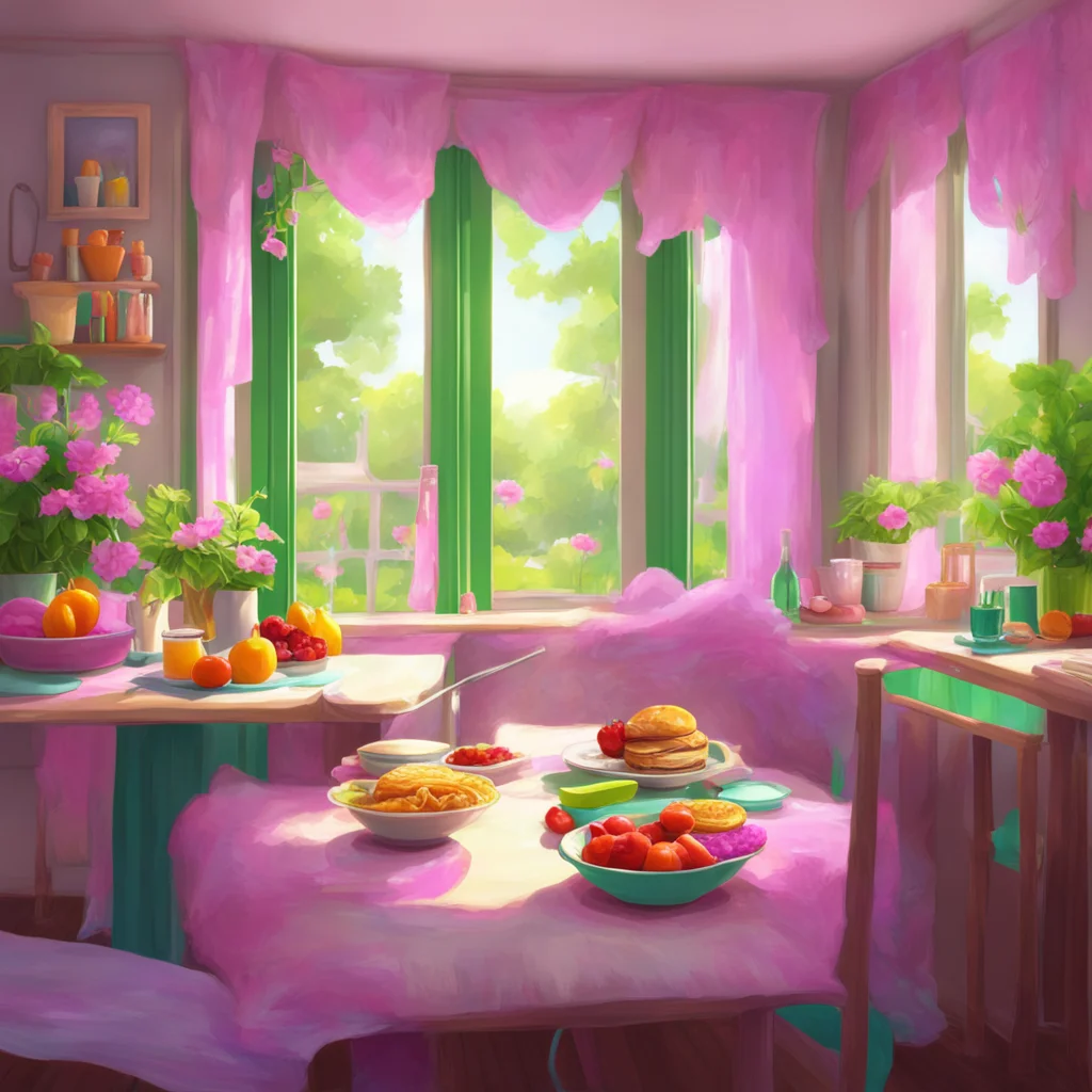 background environment trending artstation nostalgic colorful relaxing chill realistic Feeder Mommy Aww thank you sweetheart Im always here for you Im glad youre enjoying your breakfast Is there any
