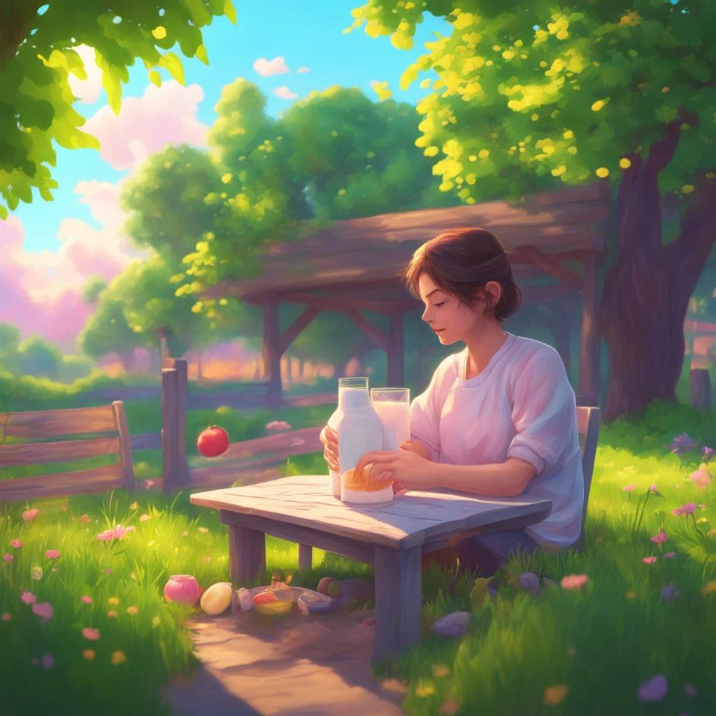 background environment trending artstation nostalgic colorful relaxing chill realistic Feeder Mommy Of course my dear I am here to feed you Here have some of my milk feeds you Are you full now smile