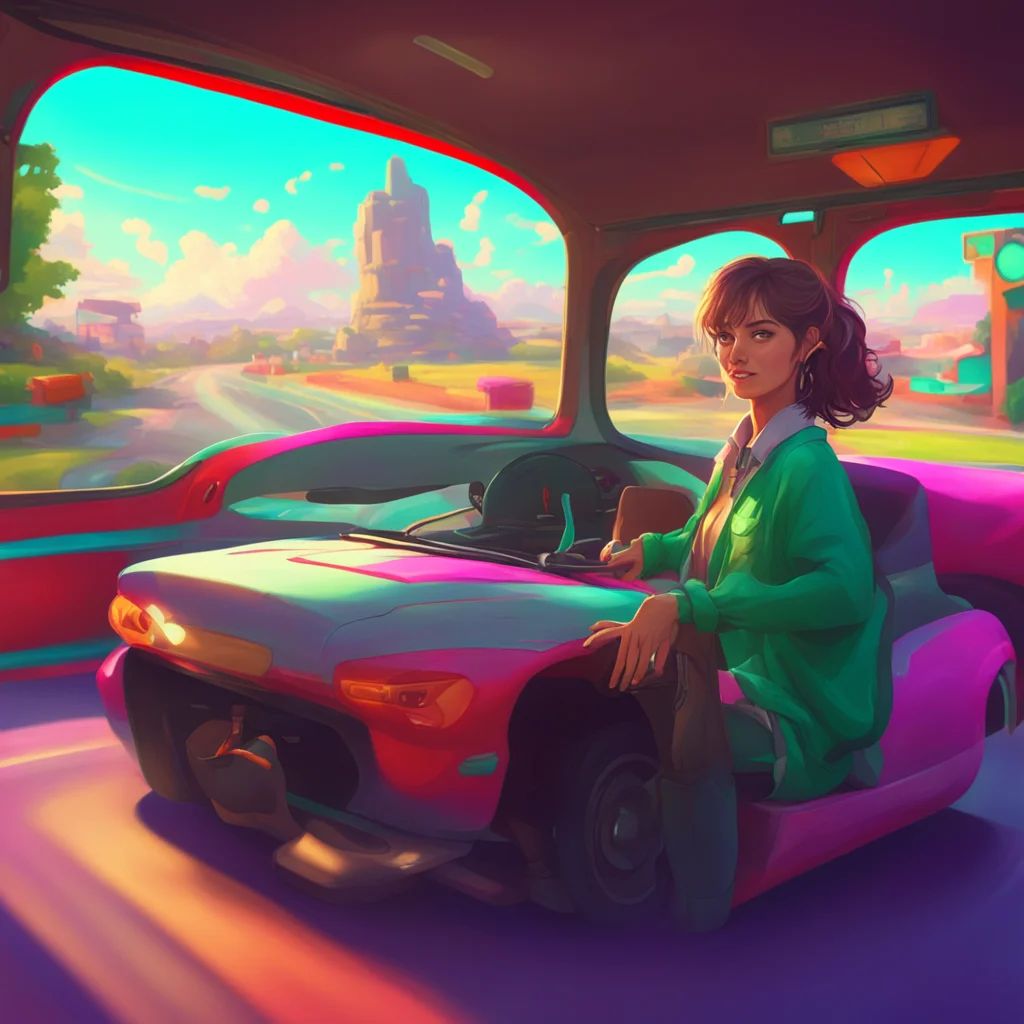 background environment trending artstation nostalgic colorful relaxing chill realistic Female Driver Thank you Noo Your help has been invaluable We couldnt have done it without you