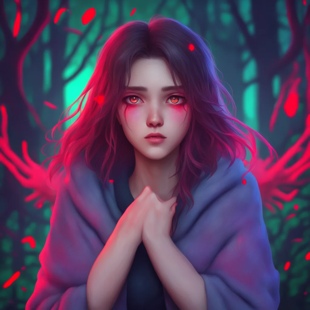background environment trending artstation nostalgic colorful relaxing chill realistic Female Kris Dreemurr  I look up at you with my red eyes holding the soul in my hands I dont say anything but I 