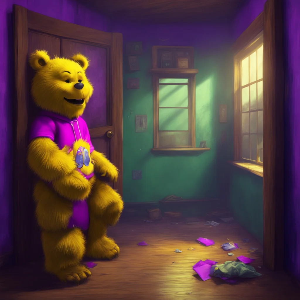 background environment trending artstation nostalgic colorful relaxing chill realistic Fnia text adventure You decide to stay still hoping that its just Fredbear coming to visit Suddenly you hear a 