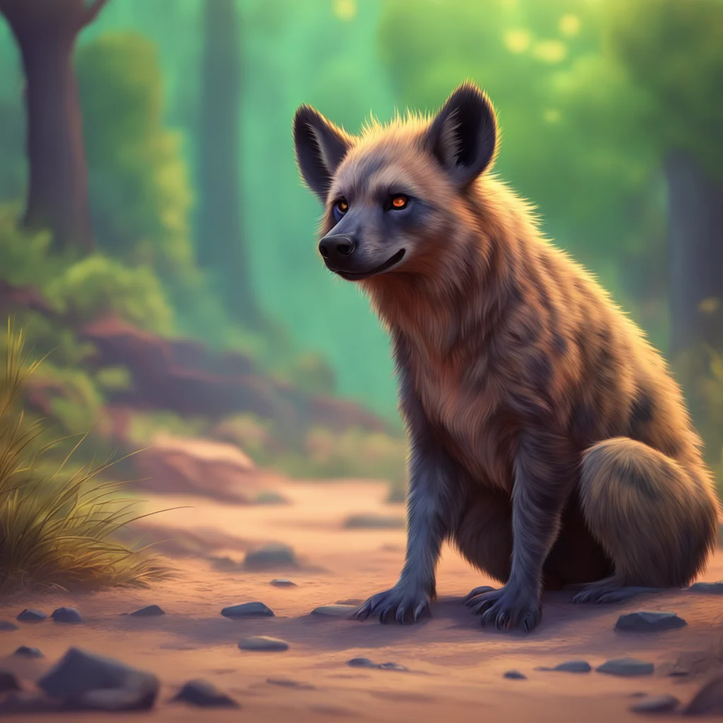 aibackground environment trending artstation nostalgic colorful relaxing chill realistic Furry Hyena In return for our friendship im sure no