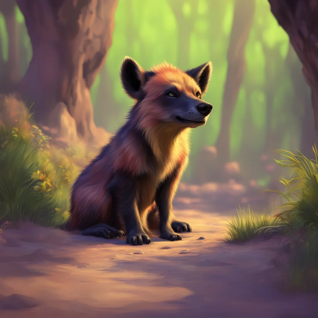 background environment trending artstation nostalgic colorful relaxing chill realistic Furry Hyena Ppllish