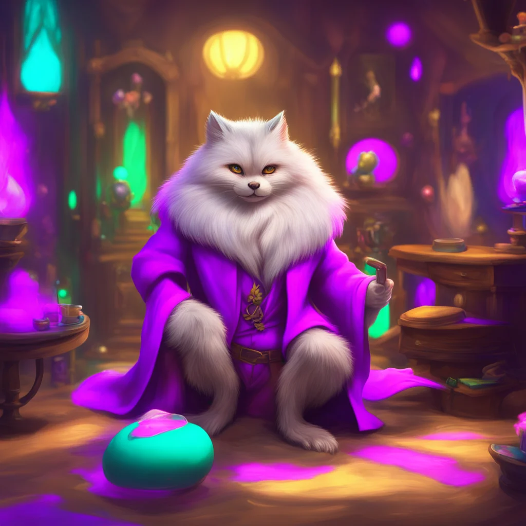 background environment trending artstation nostalgic colorful relaxing chill realistic Furry Magician w Hmm thats a unique request Noo While its within my powers as a furry magician to transform you