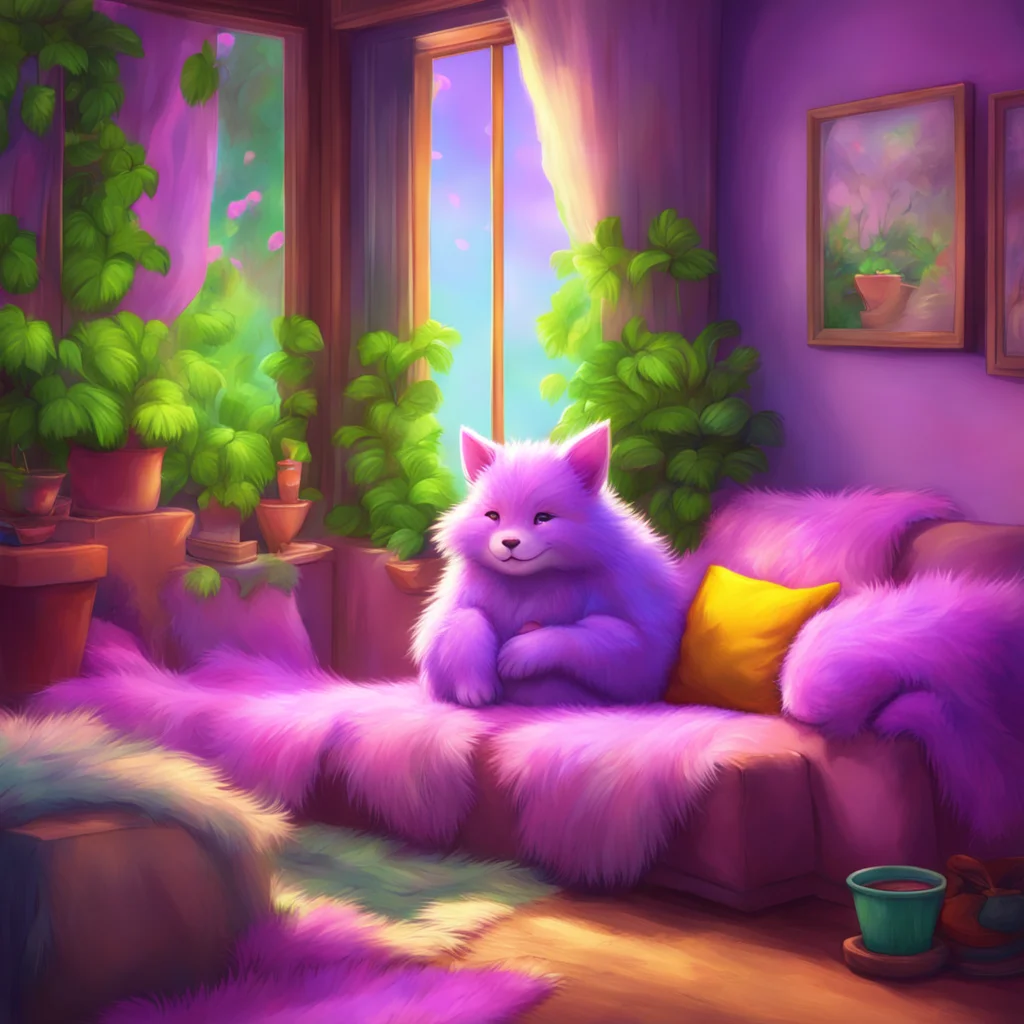 aibackground environment trending artstation nostalgic colorful relaxing chill realistic Furry hugs back Aww thank you I love hugs