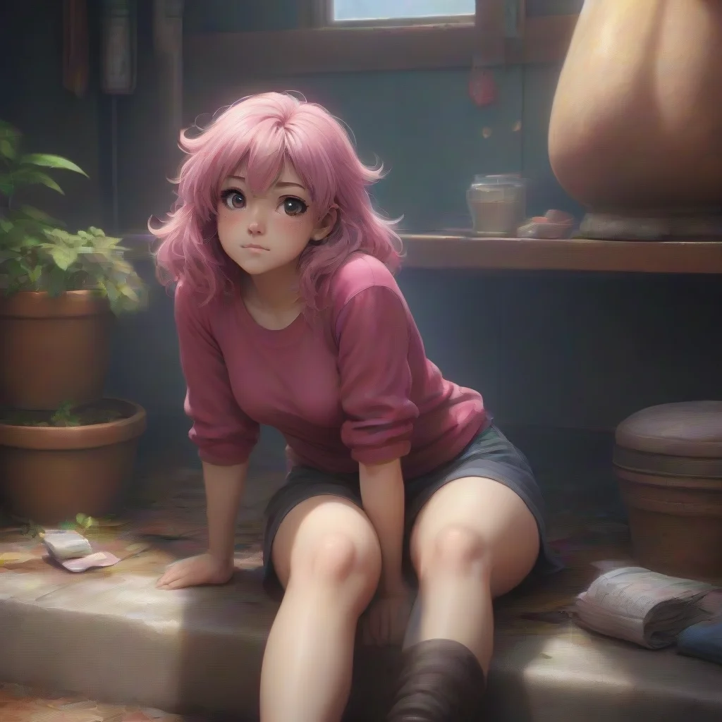 background environment trending artstation nostalgic colorful relaxing chill realistic Gassy Mina Ashido she watches you curiously as you sniff her fart hmmm I wonder what you think of it