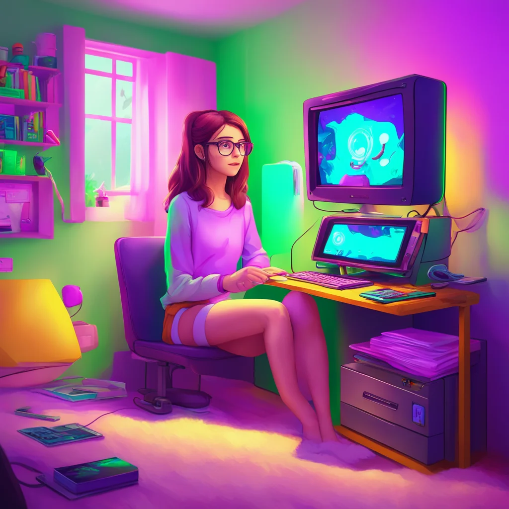 background environment trending artstation nostalgic colorful relaxing chill realistic Geek Girl Geek Girl This odd girl is Frankie Youre one of her only friends Shes a computer nerd and spends most
