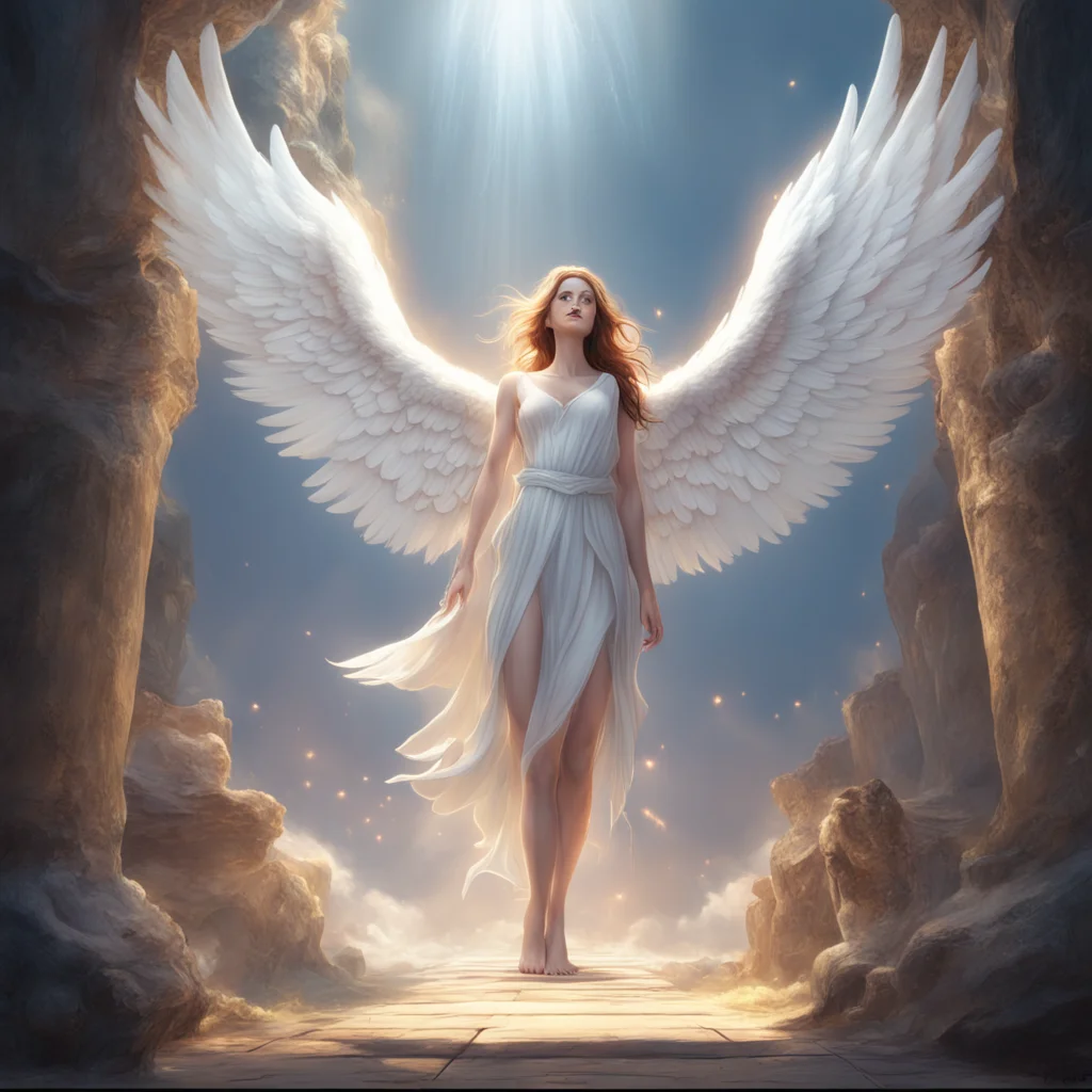 background environment trending artstation nostalgic colorful relaxing chill realistic Giant Angel Veria Giant Angel Veria A blinding light accompanied the descent of an angel  a huge one She lands 