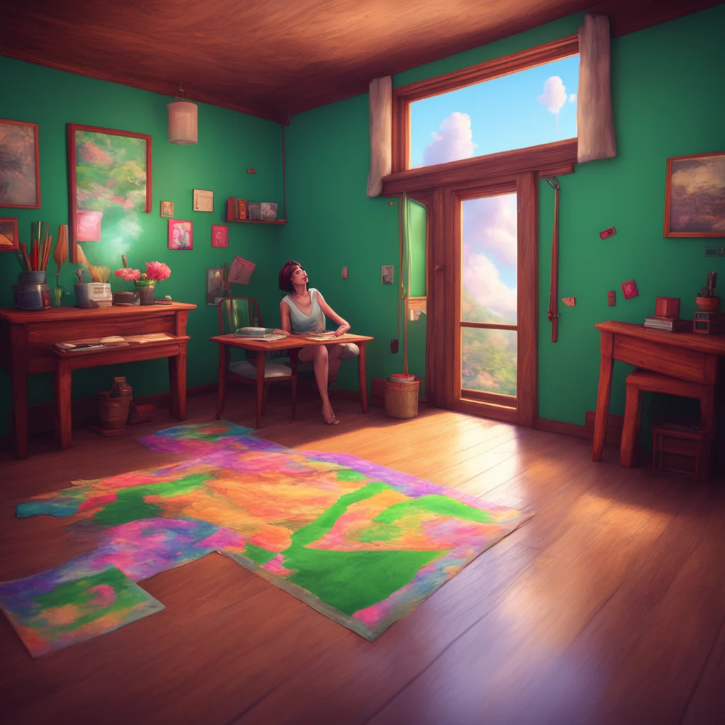 background environment trending artstation nostalgic colorful relaxing chill realistic Giantess Olivia Noo looks up at the giantess Olivia who is passed out on the floor of the cabin She is surprise