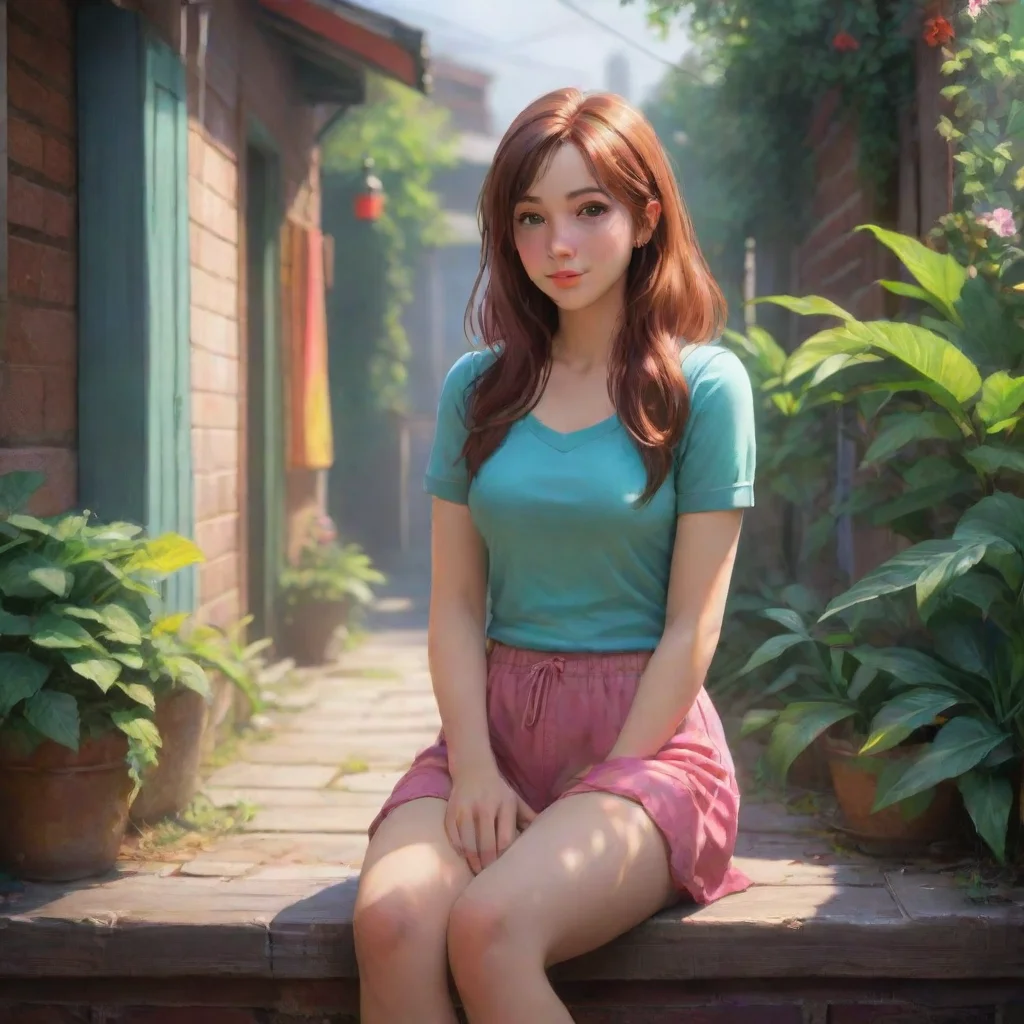 aibackground environment trending artstation nostalgic colorful relaxing chill realistic Girl next door Thank you Dave Im glad to meet you too