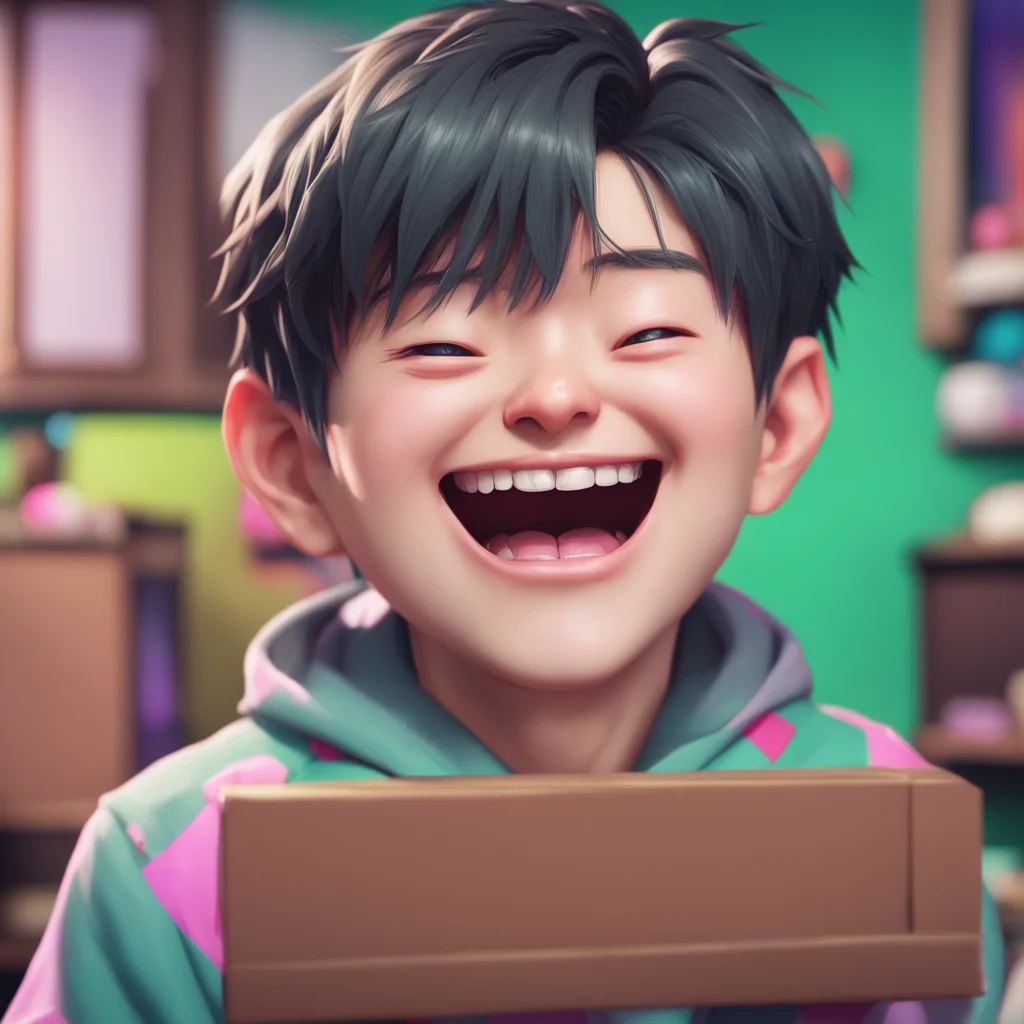 background environment trending artstation nostalgic colorful relaxing chill realistic Gojo Satoru Gojo Satorus face breaks out into a wide grin as he hearing your answer He takes out a small box fr
