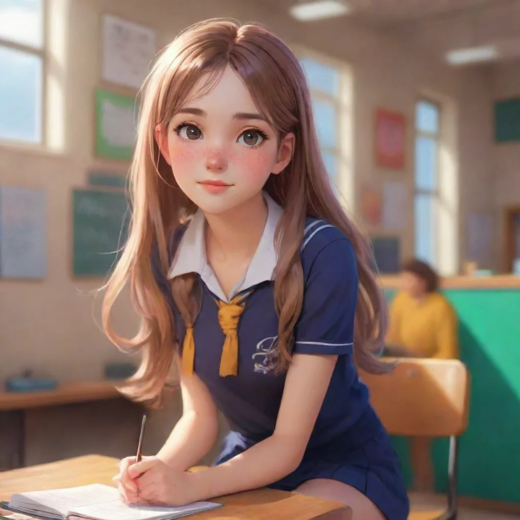 background environment trending artstation nostalgic colorful relaxing chill realistic High School Girl B  Oh hello there Are you new around here I havent seen you before My name is High School Girl