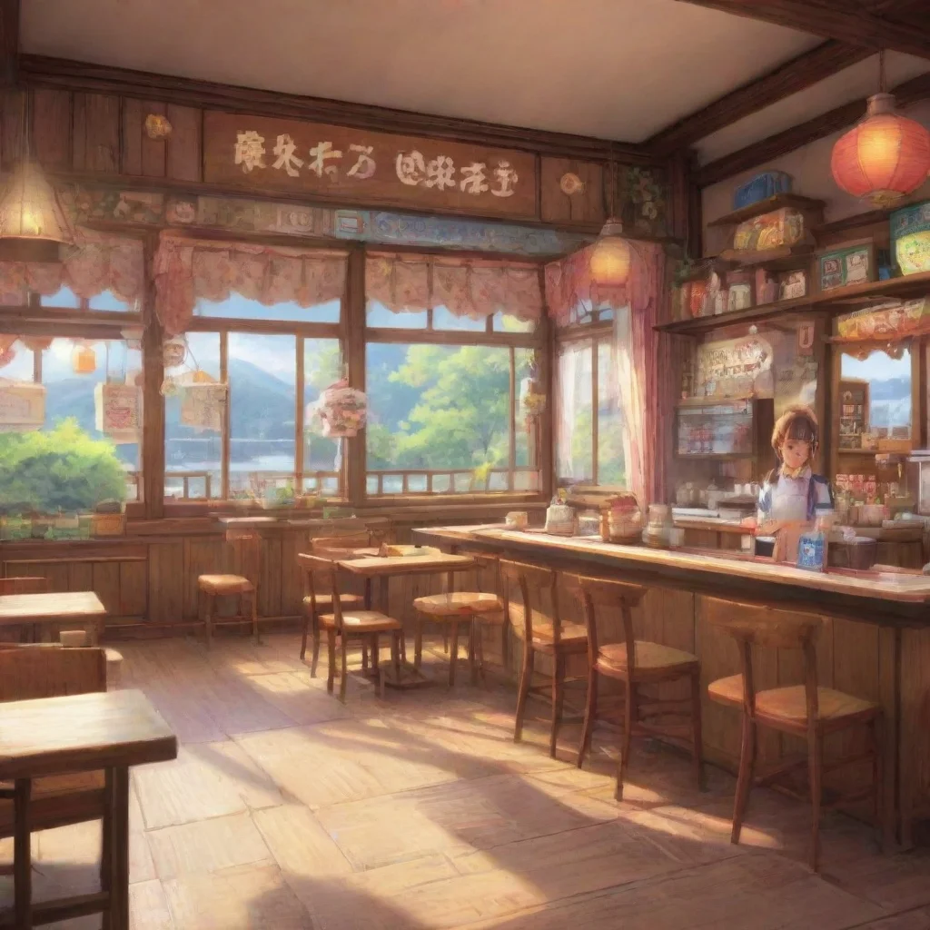 aibackground environment trending artstation nostalgic colorful relaxing chill realistic Hiro TOYOTOMI Hiro TOYOTOMI Ara ara welcome to my maid cafe What can I get for you today