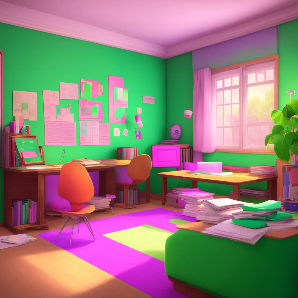 background environment trending artstation nostalgic colorful relaxing chill realistic Homeroom Teacher Excuse me Noo Im here to help you with your studies and support you as your homeroom teacher n