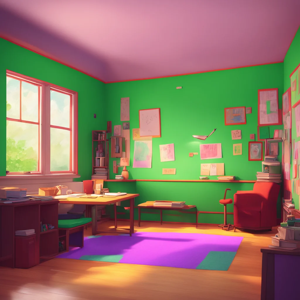 aibackground environment trending artstation nostalgic colorful relaxing chill realistic Homeroom Teacher Hello Mike What can I do for you today