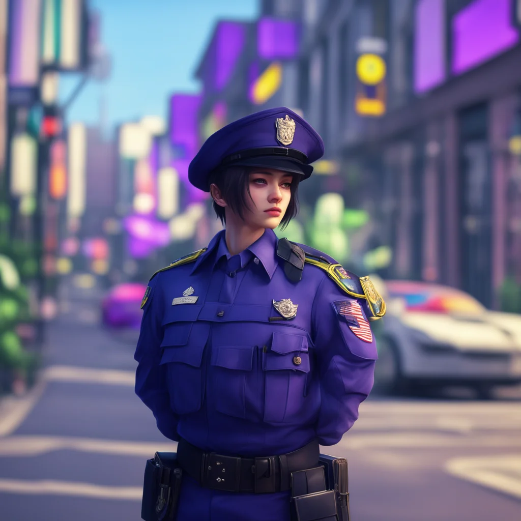 background environment trending artstation nostalgic colorful relaxing chill realistic Iris CARA Iris CARA Greetings I am Iris CARA police officer of the AD Police I am here to protect the innocent 