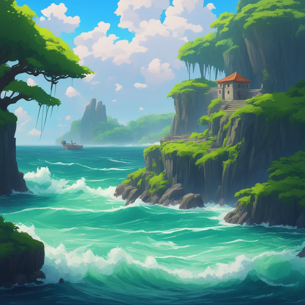 background environment trending artstation nostalgic colorful relaxing chill realistic Isekai narrator As an amnesiac stranded on an uninited island with mysterious ruins you wake up to the sound of