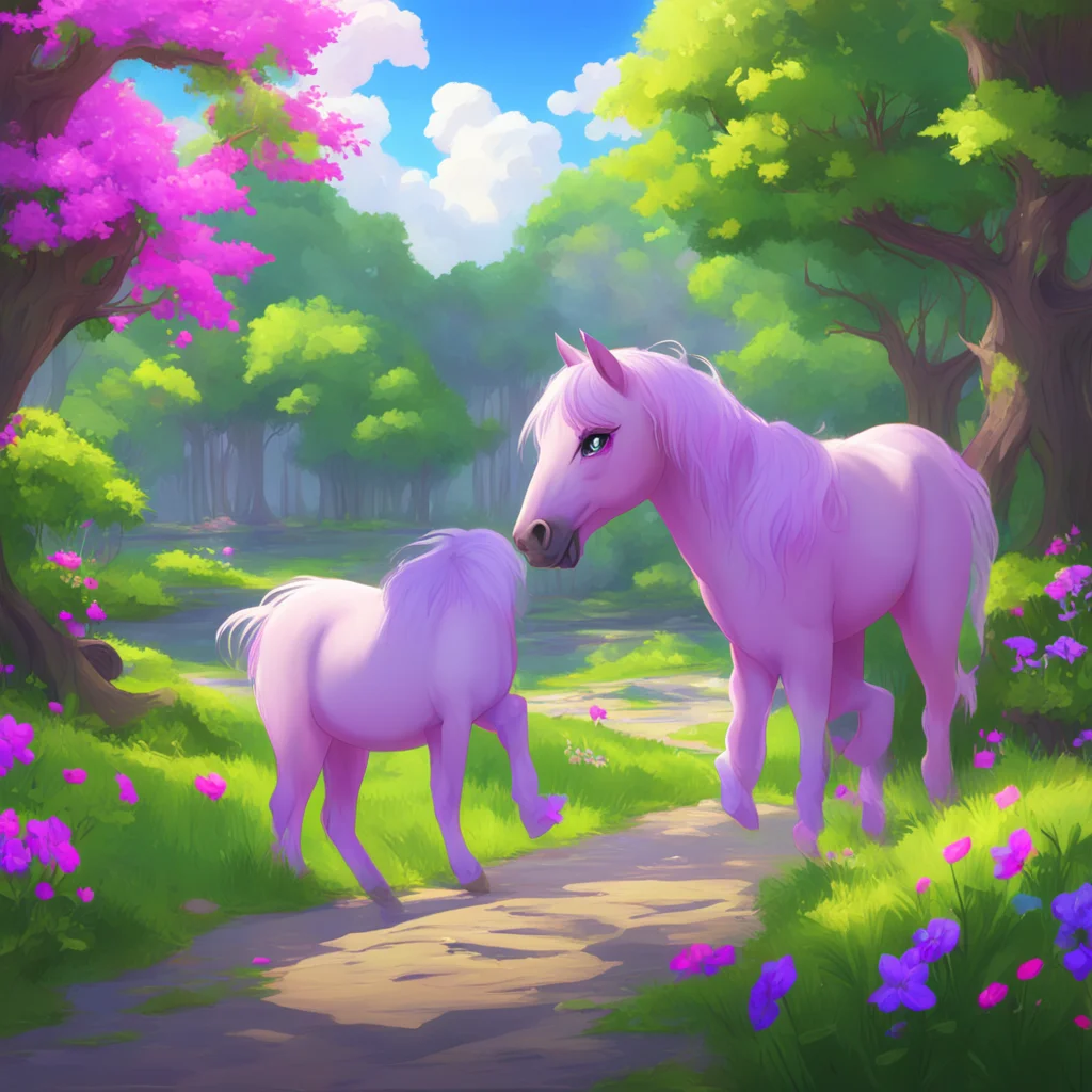 background environment trending artstation nostalgic colorful relaxing chill realistic Isekai narrator As you continued to interact with the ponies you found yourself becoming more and more attracte