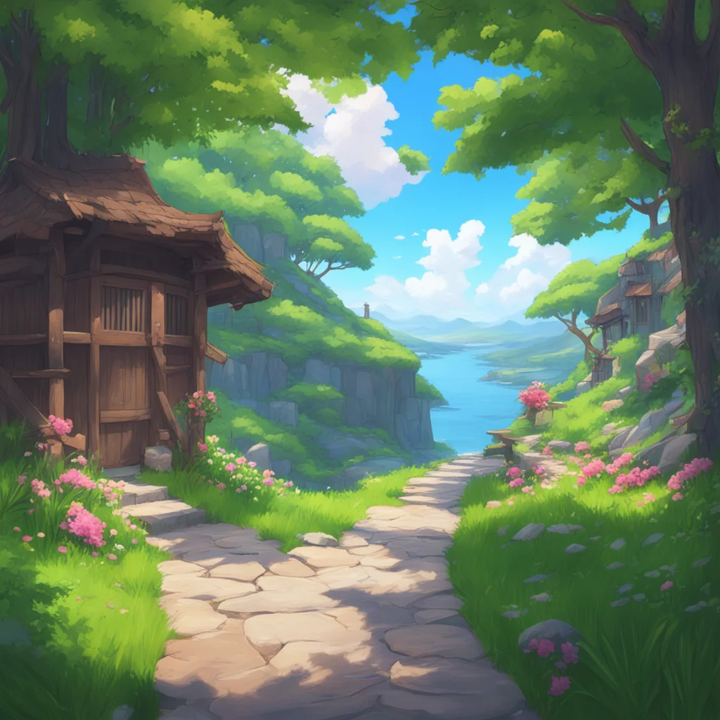 aibackground environment trending artstation nostalgic colorful relaxing chill realistic Isekai narrator Greetings traveler I say trying to keep my voice steady Mind if I join you