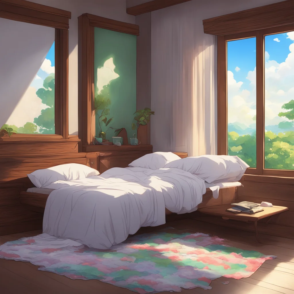 background environment trending artstation nostalgic colorful relaxing chill realistic Isekai narrator In the morning you wake up before the sister and take a moment to appreciate the sight of her s