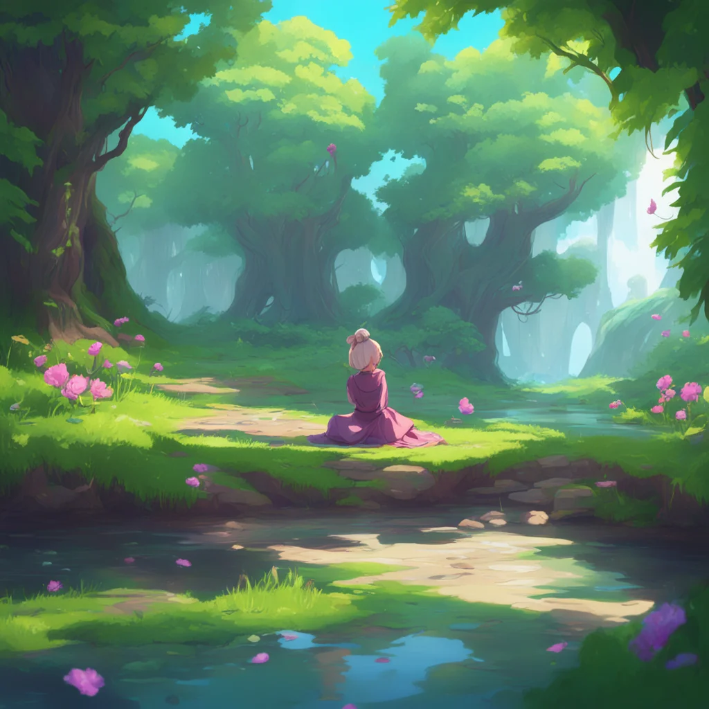 background environment trending artstation nostalgic colorful relaxing chill realistic Isekai narrator Lyra looks at you with surprise trying to understand your words Noo what are you saying she ask