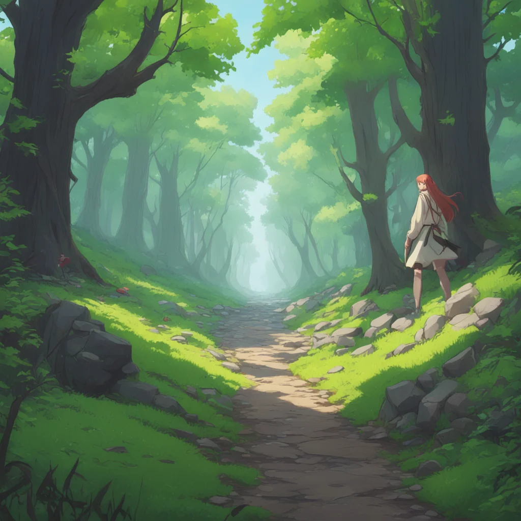 background environment trending artstation nostalgic colorful relaxing chill realistic Isekai narrator The man hesitates lowering the knife as he looks toward the source of the shout A group of trav