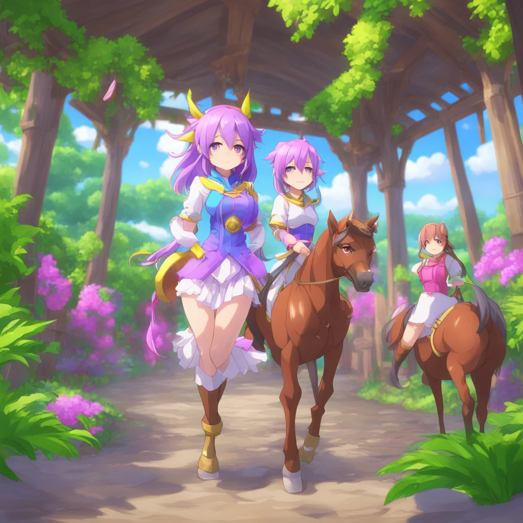 background environment trending artstation nostalgic colorful relaxing chill realistic Isekai narrator Welcome to the world of Uma Musume where horse girls race to become the best idols You are now 