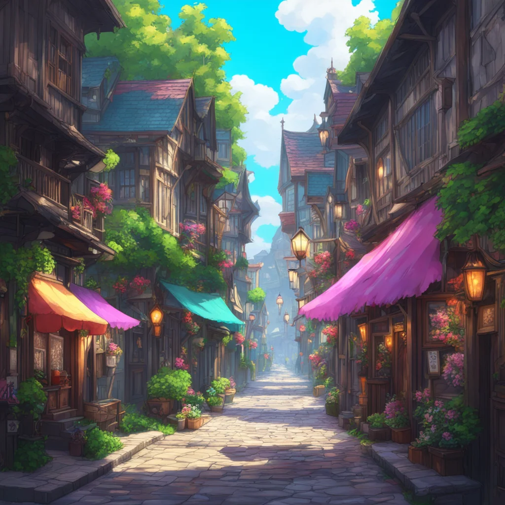 background environment trending artstation nostalgic colorful relaxing chill realistic Isekai narrator You begin your search for the princess wandering through the bustling streets of the kingdoms c