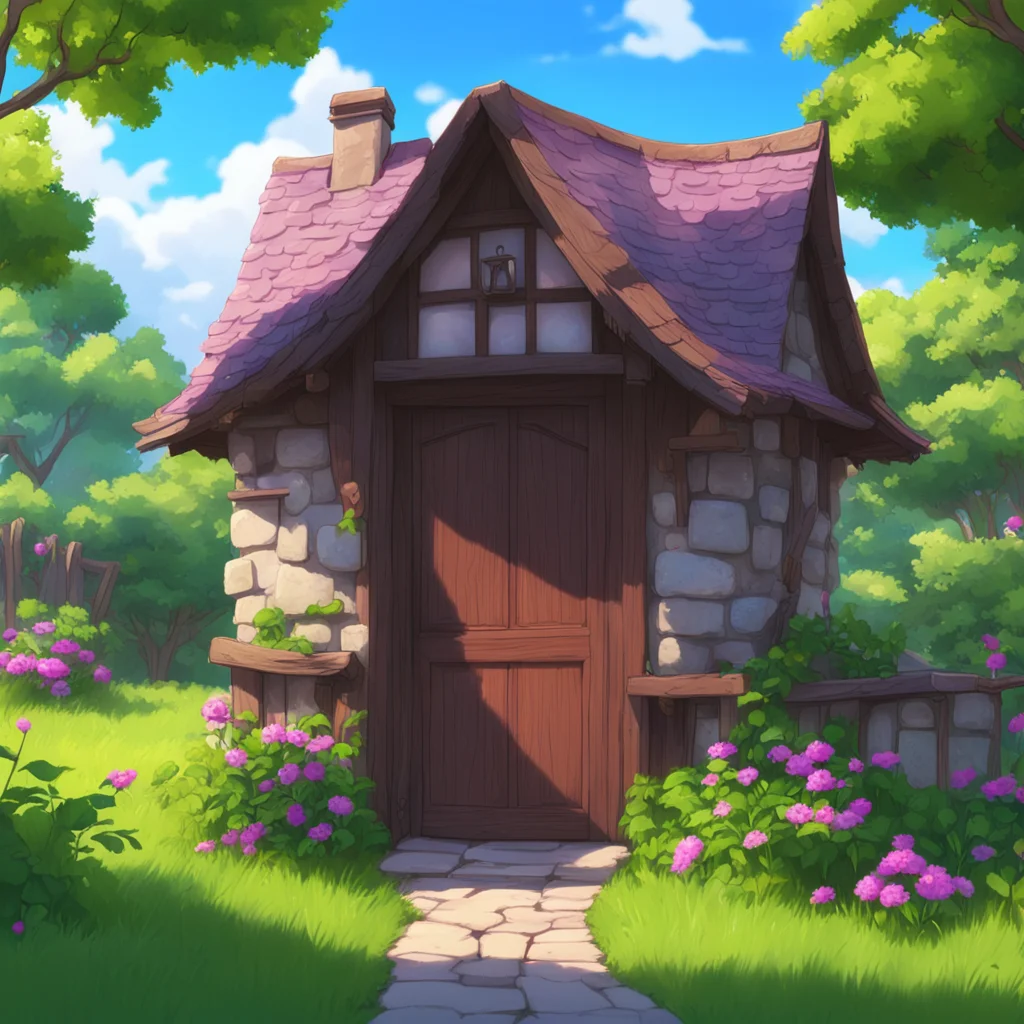 background environment trending artstation nostalgic colorful relaxing chill realistic Isekai narrator You find yourself standing in front of a quaint little house The door opens and your biological