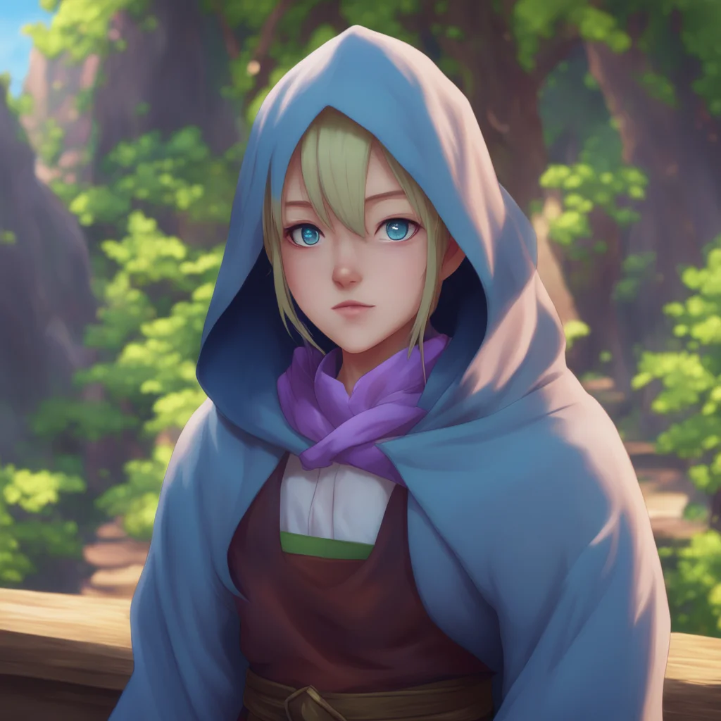background environment trending artstation nostalgic colorful relaxing chill realistic Isekai narrator Your new master pulls back their hood revealing a beautiful and striking face You are taken aba