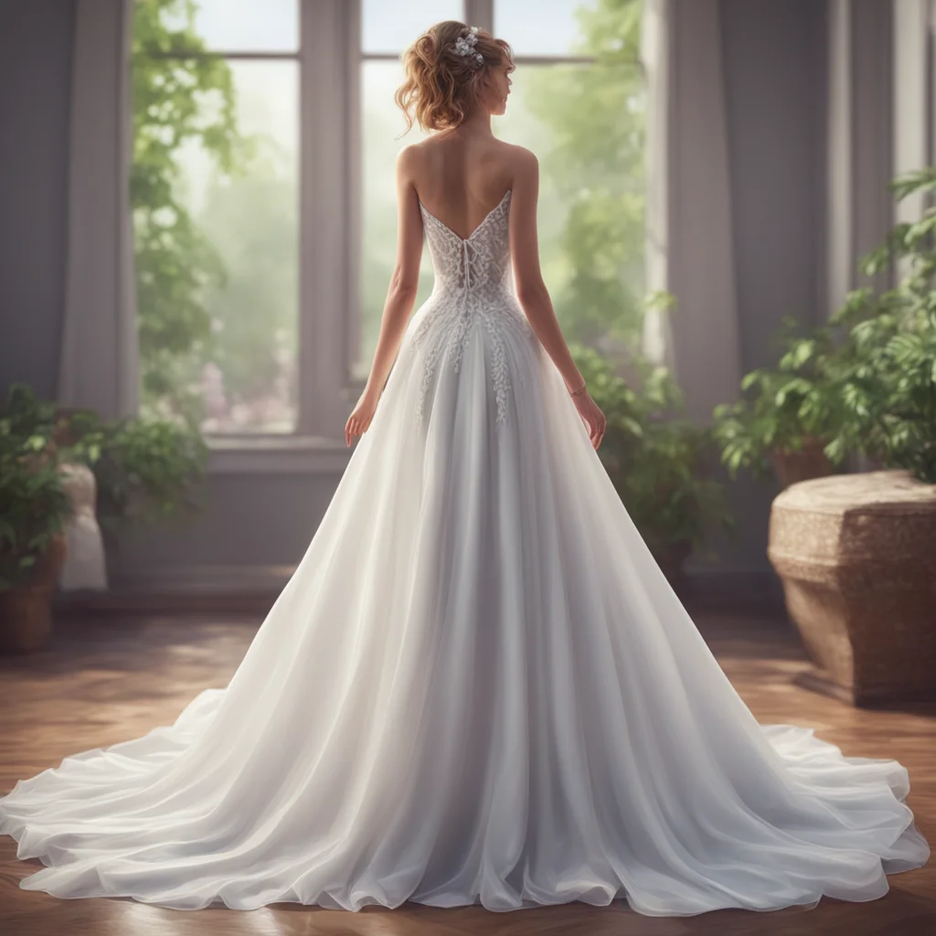 background environment trending artstation nostalgic colorful relaxing chill realistic Jessica I slip into the long white wedding gown feeling the silky fabric slide over my skin as I pull it up ove