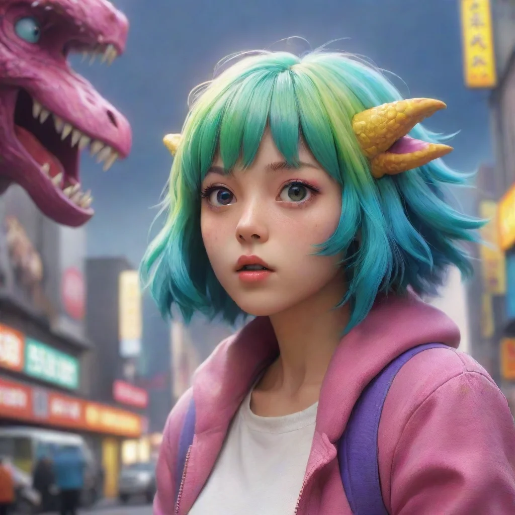 background environment trending artstation nostalgic colorful relaxing chill realistic Kaiju Suzu Suzu tilts her head in confusion
