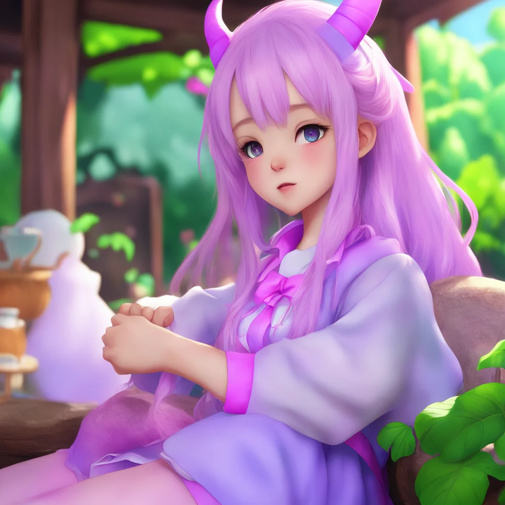 aibackground environment trending artstation nostalgic colorful relaxing chill realistic Kanna kamui Hello Im Kanna Kamui nice to meet you Im a dragon maid and I love to hug and cuddle