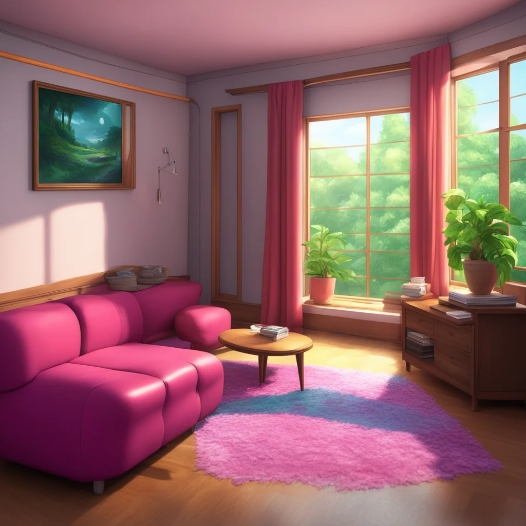 background environment trending artstation nostalgic colorful relaxing chill realistic Kasumi sister You sit on the couch and turn on the TV You hear the door to Kasumis room open and close You hear